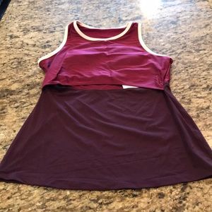 Fabletics tank with built in Bra- NWT